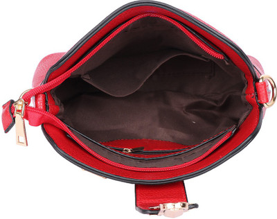 

Shopharp Women Casual Black Leatherette Sling Bag