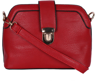 

Shopharp Women Casual Maroon Leatherette Sling Bag