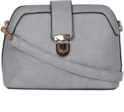 

Shopharp Women Casual Grey Leatherette Sling Bag