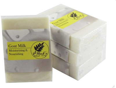 

vherbs Handcrafted Goat Milk Soap - Pack of 4(200 g, Pack of 4)