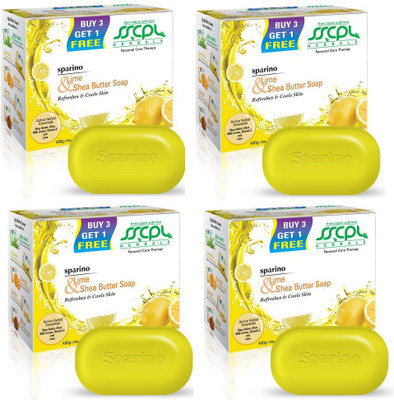 

SSCPL Herbals Lime & Shea Butter Soap (1600g, Pack of 4)(1600 g, Pack of 4)