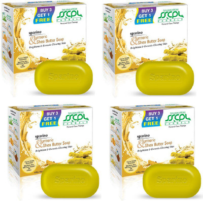 

SSCPL Herbals Turmeric & Shea Butter Soap (1600g, Pack of 4)(1600 g, Pack of 4)