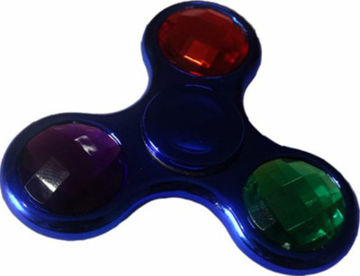 SANJARY HYBRID CERAMIC METAL BEARINGS SUPER SMOOTH DIAMOND SPINNER (BLUE)(Blue)