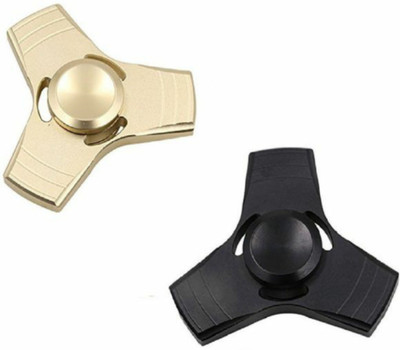 

SANJARY ZINC MADE METAL SPINNER SET OF 2 (GOLD AND BLACK)(Black, Gold)