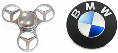 

SANJARY GOOD QUALITY HYBRID METAL BEARINGS SET OF 2 SPINNERS TRI-MERCEDES AND BMW ROUND (MULTICOLOUR)(Multicolor)