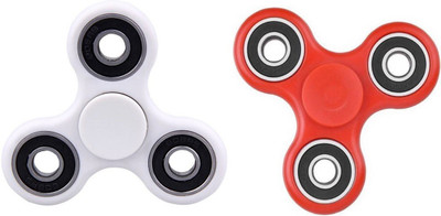 

Pandu E Shop Combo of 2 Fidget Hand Spinner Ultra Light Weight(Red, White)