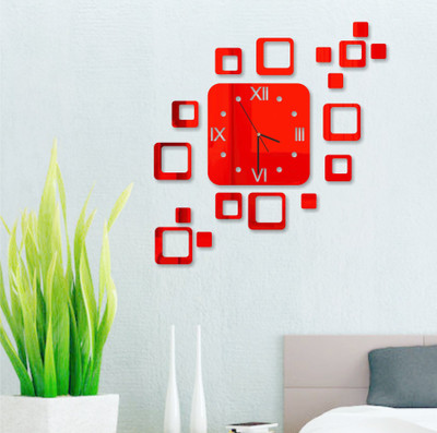 

Naveed arts  Acrylic Sticker Sticker(Pack of 17, Red mirror
