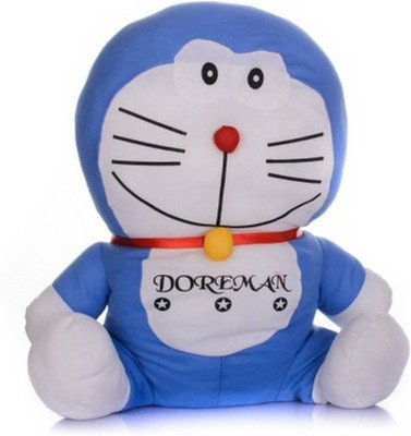 Pandu E Shop Cute Doraemon Stuffed Toy For Kids 45cm- (Blue / White) - 45 cm(Blue / White)