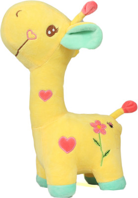 Tickles Colourful Giraffe - 34 cm(Yellow)