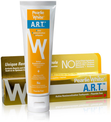 

pearlie white Pearlie White Active Remineralization Toothpaste - Fluoride Free (3.8oz) 110gm Toothpaste(110 g)