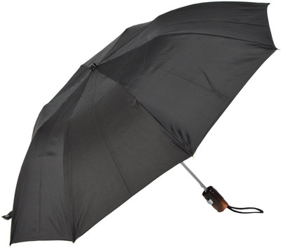 

SWASTIK 2 Fold Umbrella Black Umbrella(Black)