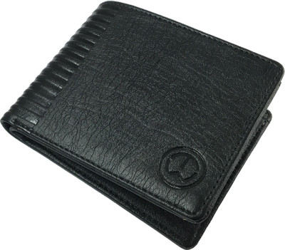 

SA Enterprises Boys Black Artificial Leather Wallet(6 Card Slots)