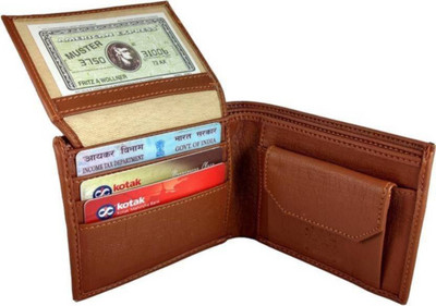 

Wildantler Men Tan Artificial Leather Wallet(4 Card Slots)