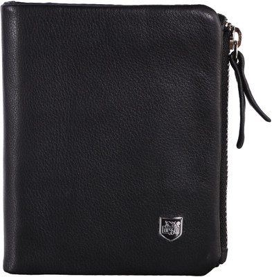 

Bessel Men Black Genuine Leather Wallet(11 Card Slots)