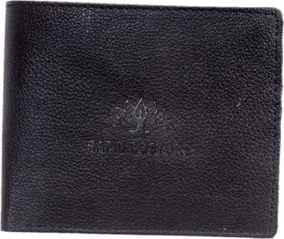 

Rapidcostore Men Black, Tan Genuine Leather Wallet(4 Card Slots)