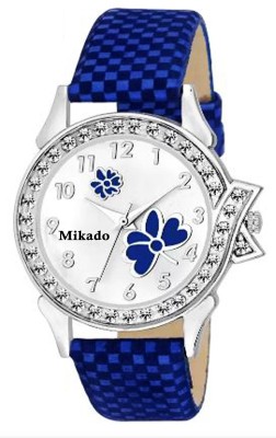 Mikado New breed blue 01 Butterfly casual analog watch for women and girls with 1 year warranty Watch  - For Girls   Watches  (Mikado)