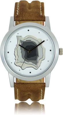 kaya LR09 3D Brown Silver Leather Watch  - For Men   Watches  (KAYA)