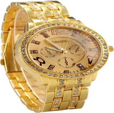Animate Geneva Gold Chain Watch - For Women-c Watch  - For Women   Watches  (Animate)