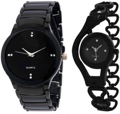 vk sales Black Color Watch  - For Couple   Watches  (vk sales)