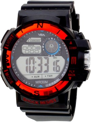 V2A Multifunction Chrono Digital Sports Watch for Men & Boys, Red Watch  - For Boys   Watches  (V2A)