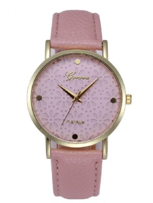 Geneva Platinum Floral Stylish Pink GP-342 Watch  - For Women   Watches  (Geneva Platinum)