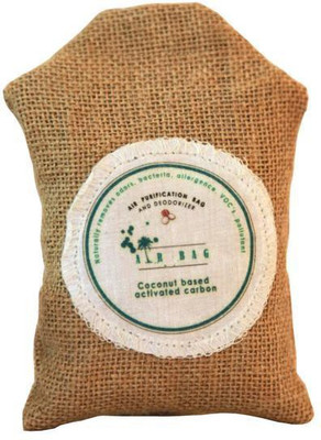 

The Tree Company Air Bags- Air Purifying Bag/Deodorizer -100% Coconut Activated Carbon Naturally Purifies Air Removes Odors 100g Portable Room Air Purifier(Brown)
