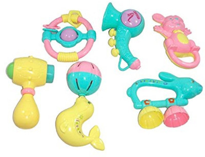 

Shop Online Theme My Party Non Toxic Rattle Set For Infants And Toddlers Rattle(Multicolor)