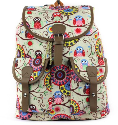 

RAMPOSH Canvas Printed Backpack laptop Bag 26 L Backpack(Multicolor)