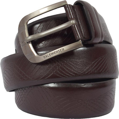 

clothifashion Men Casual Brown Texas Leatherite Belt, Dark brown
