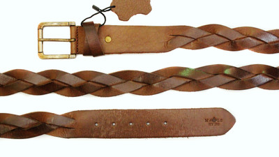 

Maple Hyde Men Casual, Evening Brown Genuine Leather Belt, Woody brown