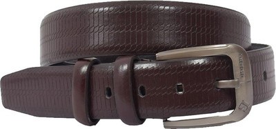 

clothifashion Men Casual Brown Genuine Leather Belt, Dark brown