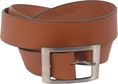 

clothifashion Men Casual Brown Artificial Leather Belt, Light brown