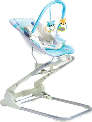 

Delia 3-In-1-Close to Me Bouncer Non-electric Bouncer(White, Blue), Blue;white
