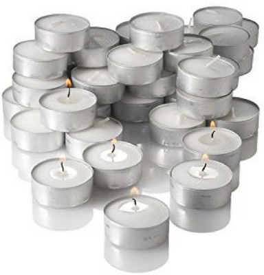 

churo Tea Light Candle(White, Pack of 50)