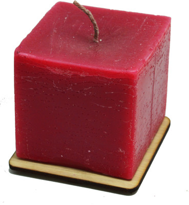 

Apurbas Orpheus alive 3inch*3inch handmade woolen decorative scented maroon colour Candle(Maroon, Pack of 1)