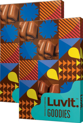 

Luvit Goodies Delectable Chocolates 162.7g (Pack of 2) Bars(Pack of 2, 162.7 g)