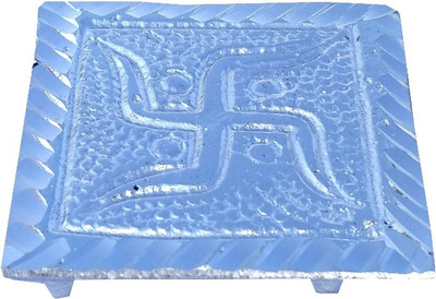 

Seju Creations White Metal Small Pooja Chowki (Pata, Bajot) Aluminium Pooja Chowki(Silver, Pack of 1)