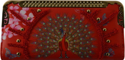 

Glitters Online Casual Red Clutch