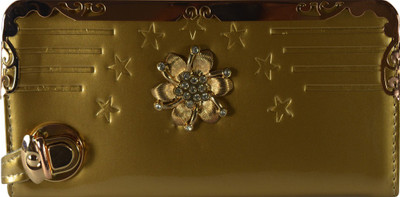 

Glitters Online Casual Gold Clutch