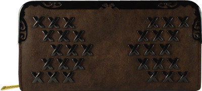 

Glitters Online Casual Brown Clutch