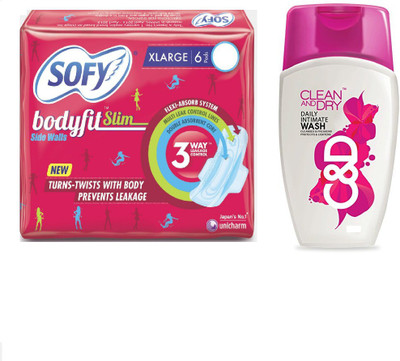 

sofy Bodyfit Slim, Clean and Dry Intimate Wash(Set of 2)