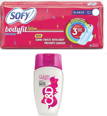 

sofy Bodyfit slim, Clean and Dry Intimate Wash(Set of 2)