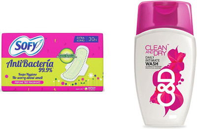 

sofy Antibacteria, Clean And Dry Daily Intimate Wash(Set of 2)