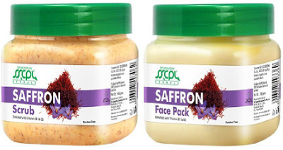 

SSCPL Herbals Saffron Scrub & Face Pack (150gms each)(Set of 2)