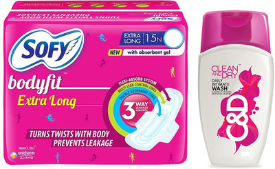 

sofy Bodyfit, Clean and Dry Intimate Wash(Set of 2)