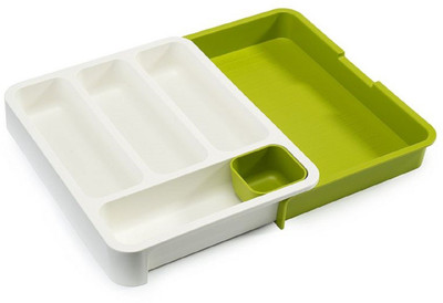 

Bruzone Empty Cutlery Box Drawer Case(Green Holds 24 Pieces)