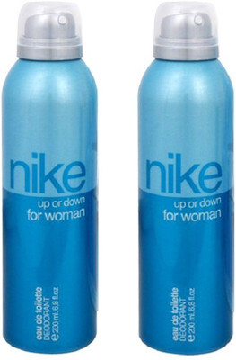 

Nike Woman Up Or Down Deo Combo Deodorant Spray - For Women(400 ml, Pack of 2)