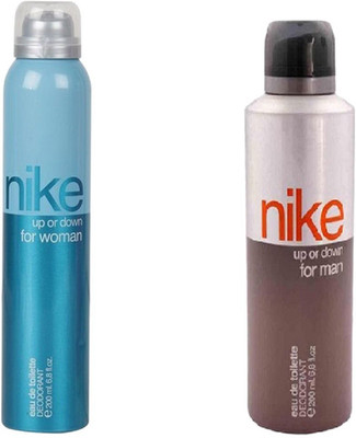 

Nike Men & Woman Up Or Down Deo Combo Deodorant Spray - For Men & Women(400 ml, Pack of 2)