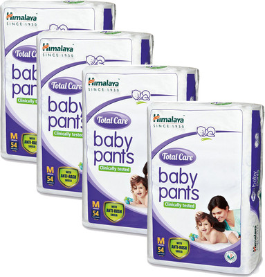 

Himalaya Total Care Medium Size Baby Pants Diapers (54 Count) set of 4 - M(54 Pieces)