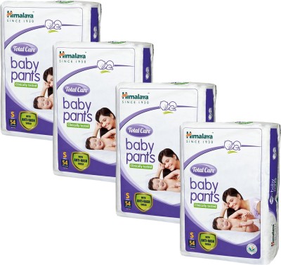 HIMALAYA Total Care Small Size Baby Pants Diapers (54 Count) set of 4 - S(54 Pieces)